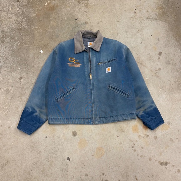 Carhartt Other - Vintage Carhartt J01 NVY Distressed Blue FadedEmbroidered Mens XL